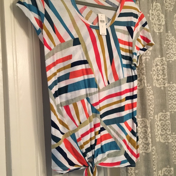 NWT Anthropologie T.la Kalindi Tied Tee - Picture 7 of 7